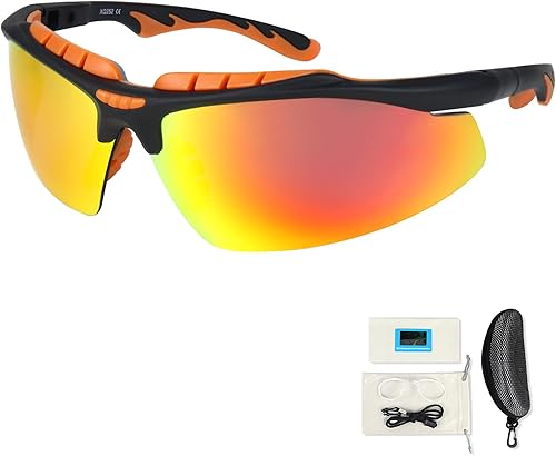 ZHA ZHA OTG Ski Goggles, Anti Fog 100% UV Protection Snow Sports Goggles for Men Women, Over Glasses & Fit all Helmets