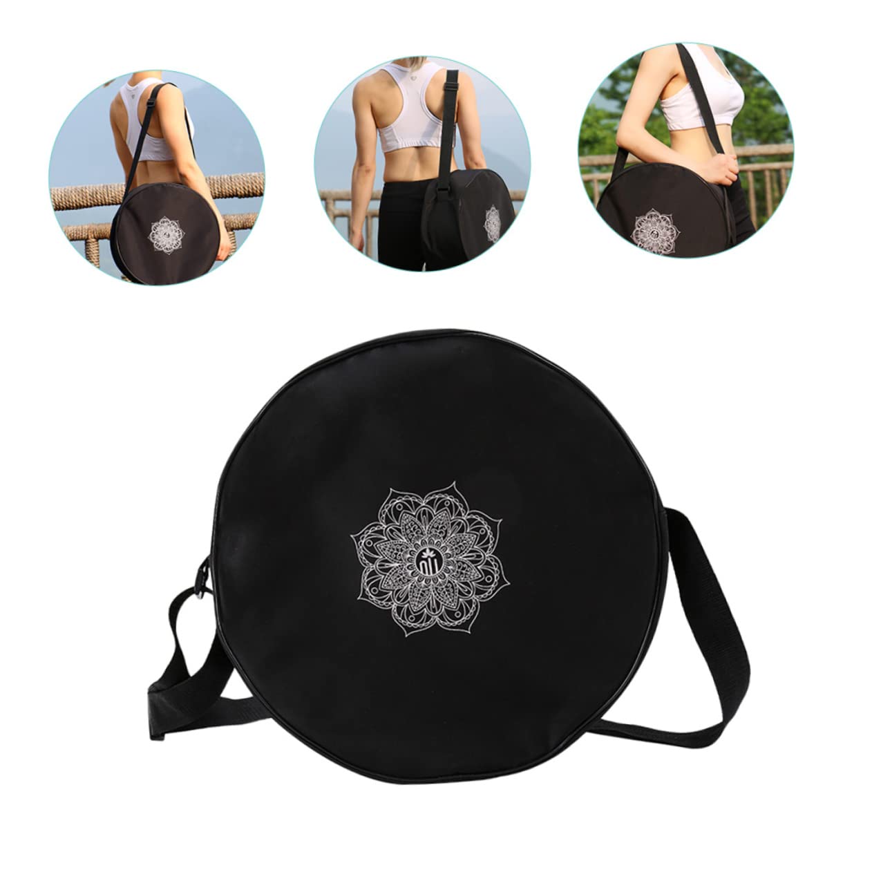 TOYANDONA 2 Stück Yoga Aufbewahrungstasche Multifunktionale Yogatasche mit Doppelreißverschluss für Yoga Accessoires Große Kapazität Verstellbarer Schultergurt für Yogablöcke