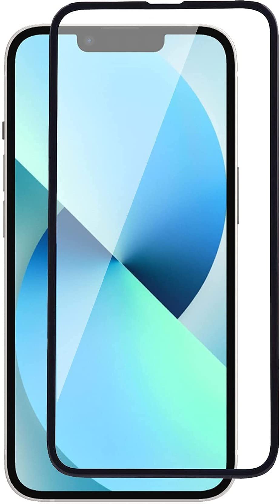 Glasgow Shield Tempered Glass Compatible With Apple iPhone 13 Pro Designed to Fit & Protect Smart Phone. Gorilla [Shatter Proof] [9H Hardness] - Black