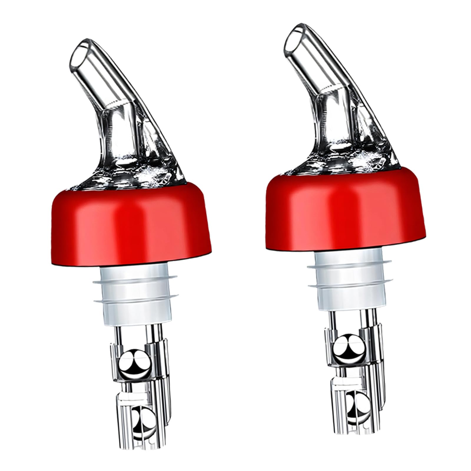Kaeltsyn 2 Count Beverage Pourer Nozzle Safe Leakproof Automatic for Various Bottles Commercial Use Bottle Pourer