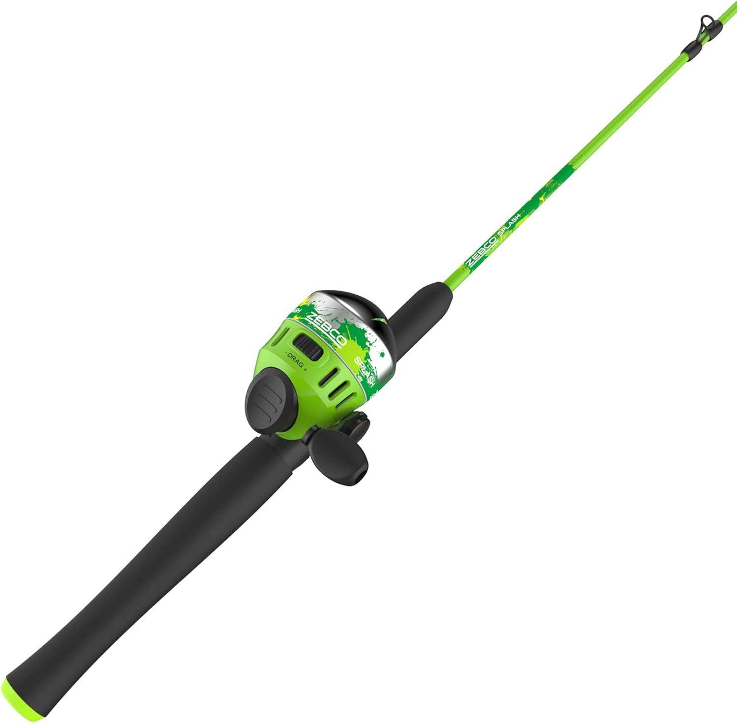 Zebco Splash Reel and Fishing Rod Combo Spincast Reel - Green
