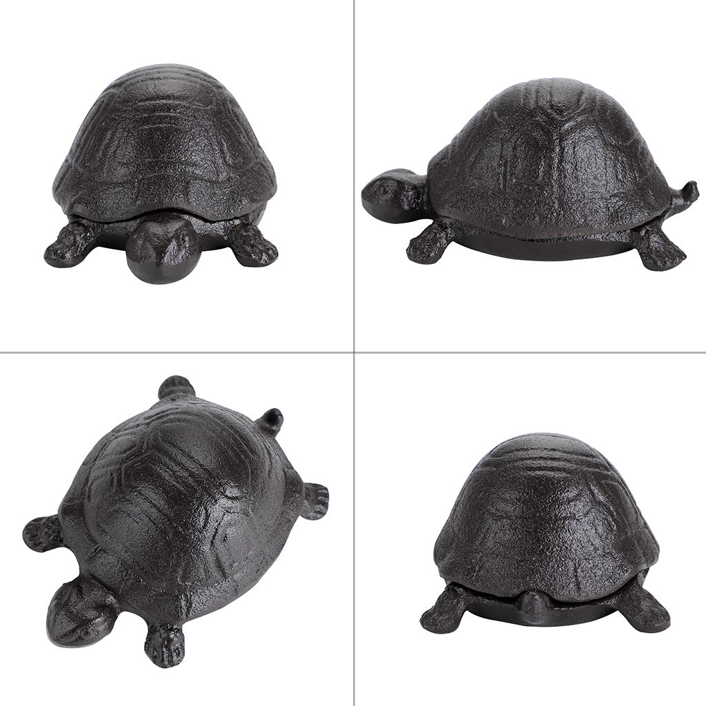 Turtle Key Box Outdoor Key Storage JUXYES Cast Iron Turtle Key Hider - Outdoor Garden ...