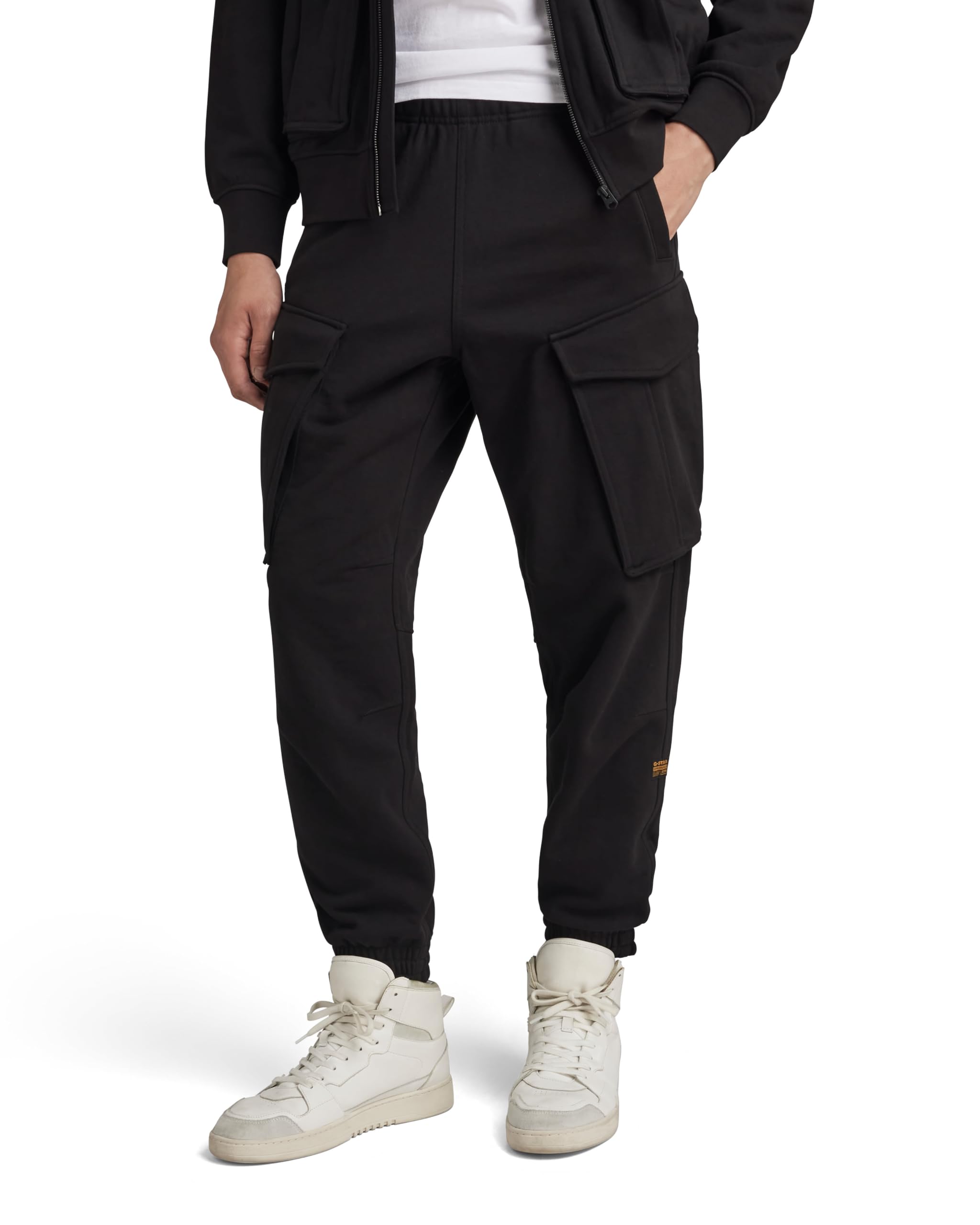 G-Star Men's Black (Dk Black D24964-D566-6484) Rovic Sweat Pants, L
