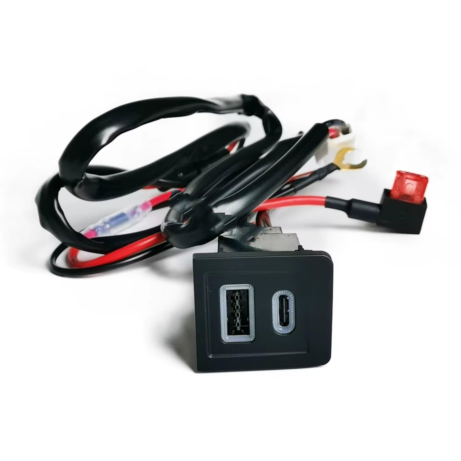Porta USB Center Compatibile Con Per Per T5 2003-2009 12V 24V Auto Doppia Per Presa Ricarica QC3.0 PD Per Presa Ricarica Tipo C Presa USB