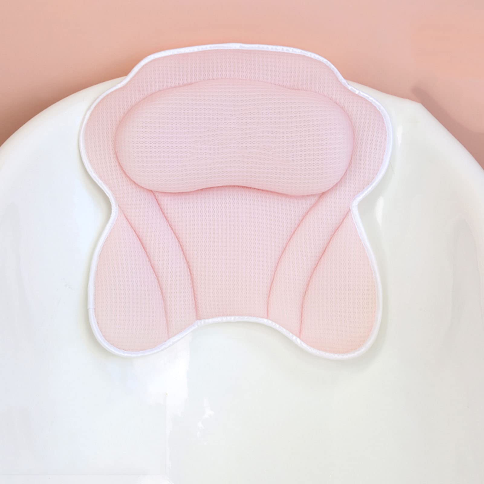 MyrRhe Ergonomiczna poduszka spa do wanny, poduszka do kąpieli dla dorosłych z podparciem szyi i pleców, idealna do wanien jacuzzi - Wymiary: 45 x 44 x 7 cm