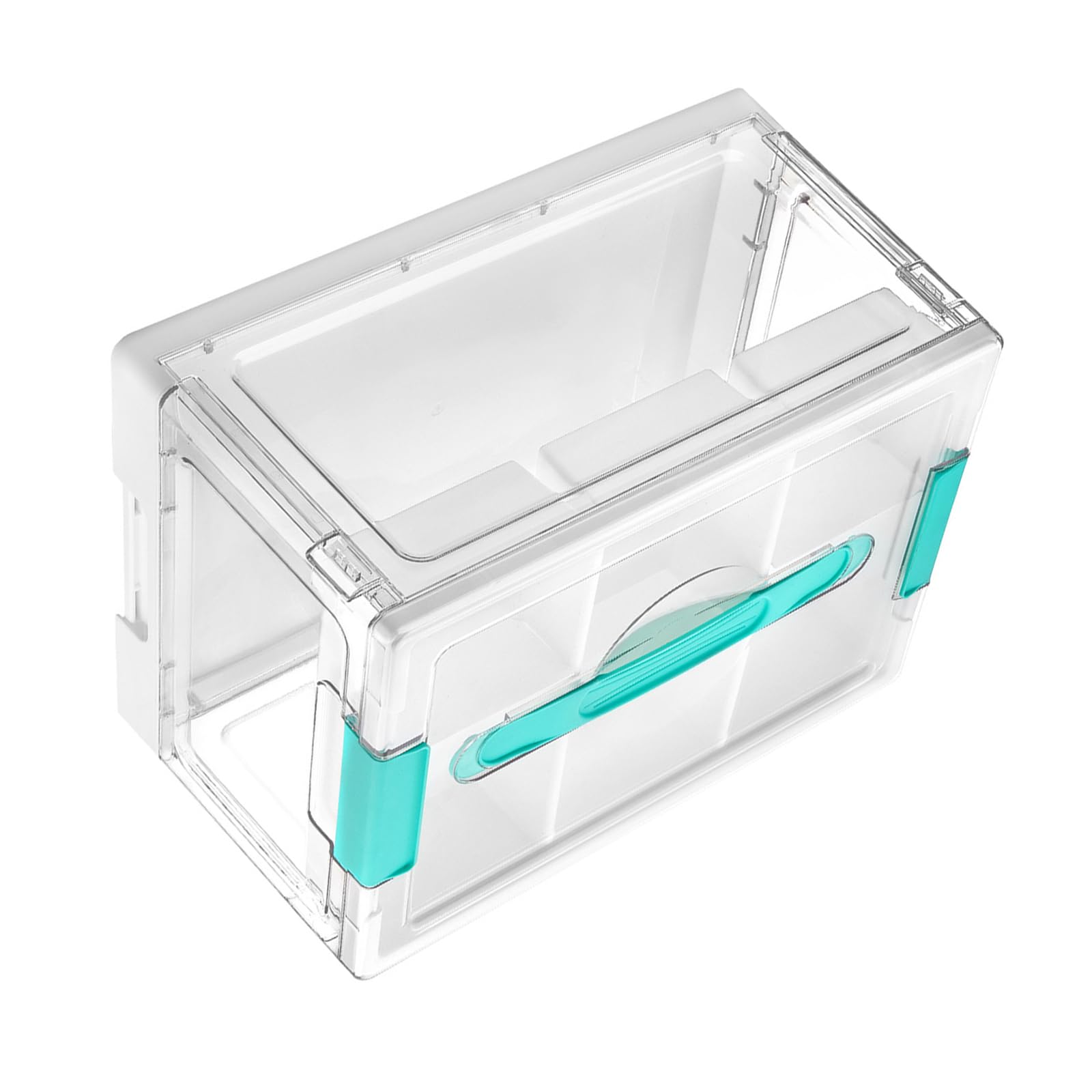 Good Clearness Bastelbox mit Fächern für Bücher und Zubehör, stapelbare Aufbewahrung für den Haushalt, Aufbewahrungsbox