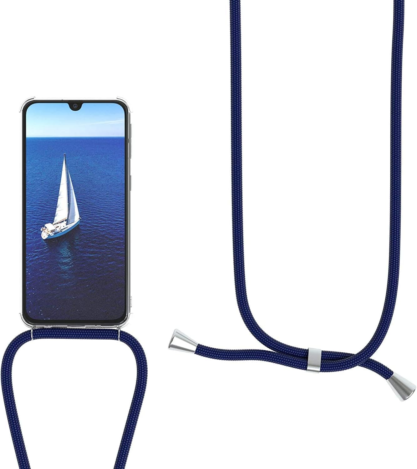 Custodia Motorola Moto G32 Con Cordino - Cover Silicone Trasparente A Tracolla Unicorno