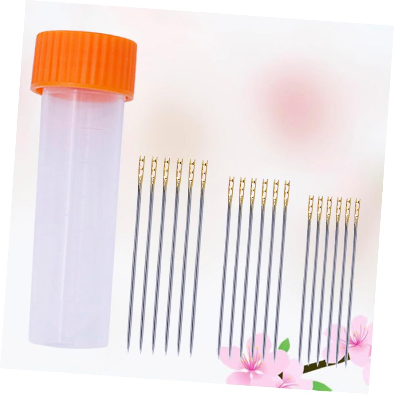 CORHAD Golden Tail Needle Set 18pcs Steel Yarn Needles for Easy Threading Great for Sewing Embroidery Cross Stitch Decorative Stitching