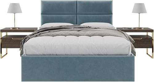 Miniatura 118 de Vänt - Paneles tapizados de cabecera para montar en la pared, diseño Isabelle, 60 x 23 pulgadas, configuración de 4 paneles individuales,