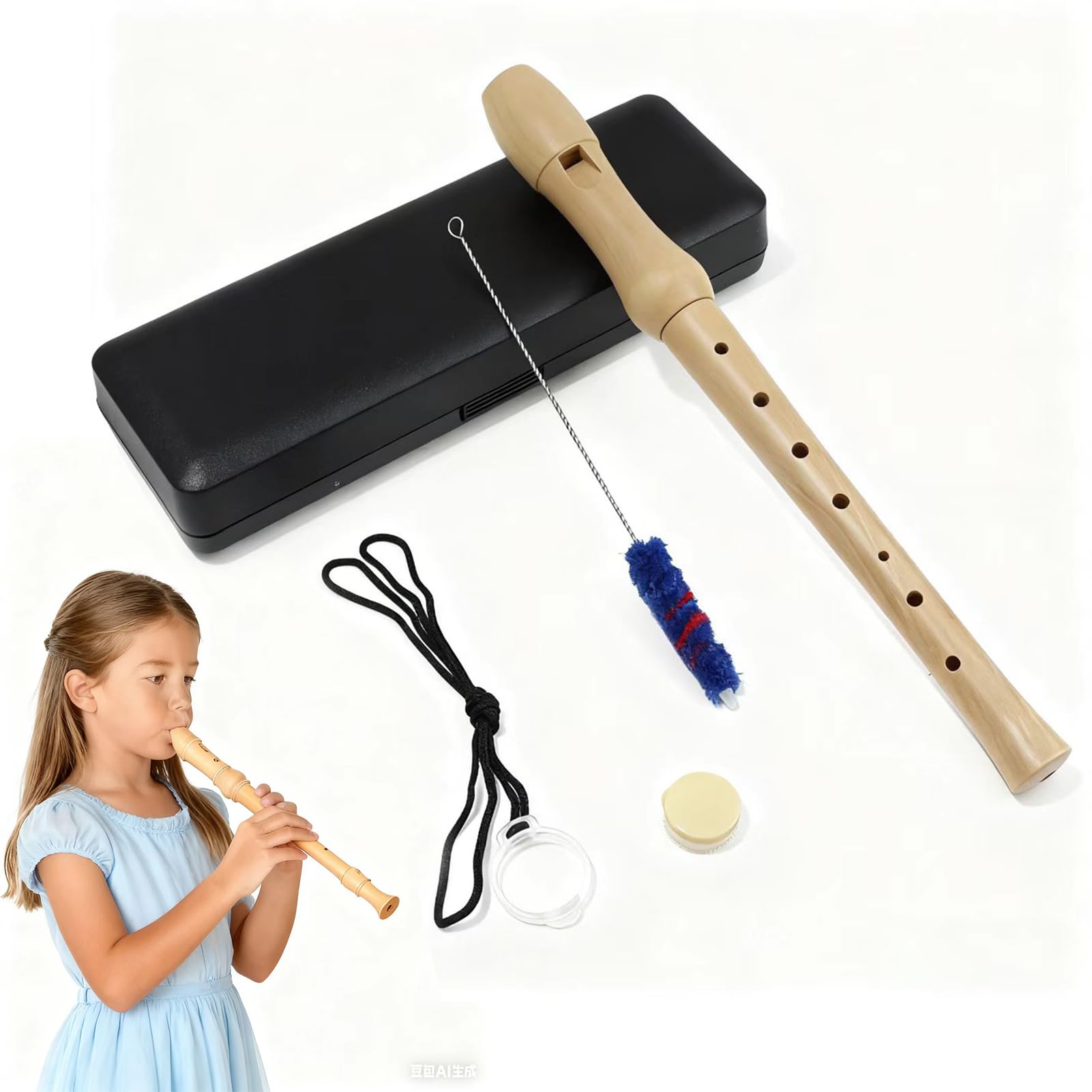 Flauta De Madera Infantil De 6 Agujeros Con Diseño De Animales, Juguete Musical Educativo De 20 Cm Para Desarrollar Coordinación Y Oído, Regalo Para Niños