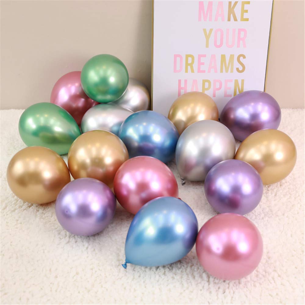 Grün-silberne Latex-Ballons, 30,5 Cm – 40 Stück Set Für Mottopartys (Dschungel, Gaming, Geburtstag)