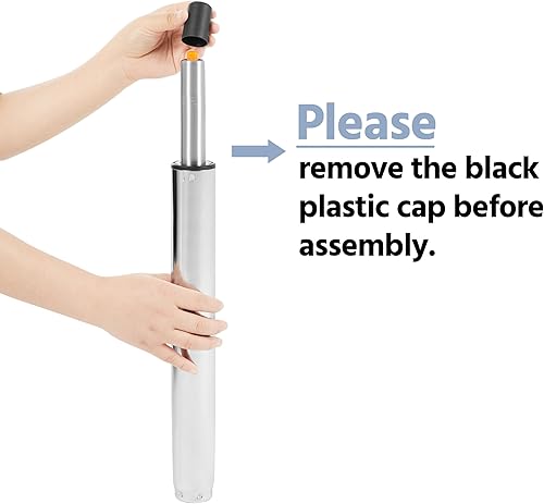 Miniatura 9 de Yaheetech Silla de oficina moderna sin brazos tapizada de piel sintética con altura de asiento ajustable y ruedas giratorias para el hogar y la