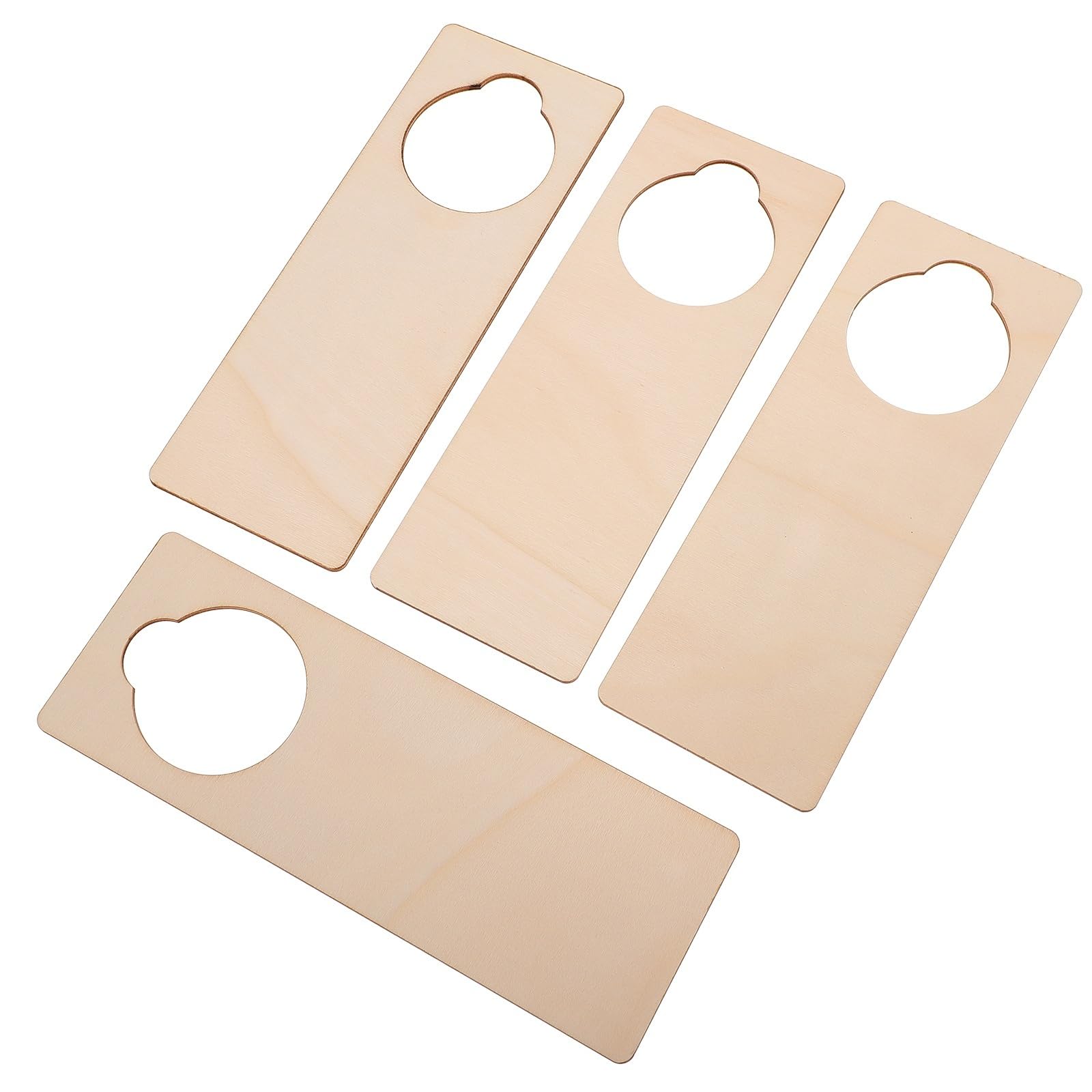 Door Knob Hangers 10pcs Wooden Unfinished Blank Door Knob Hangers