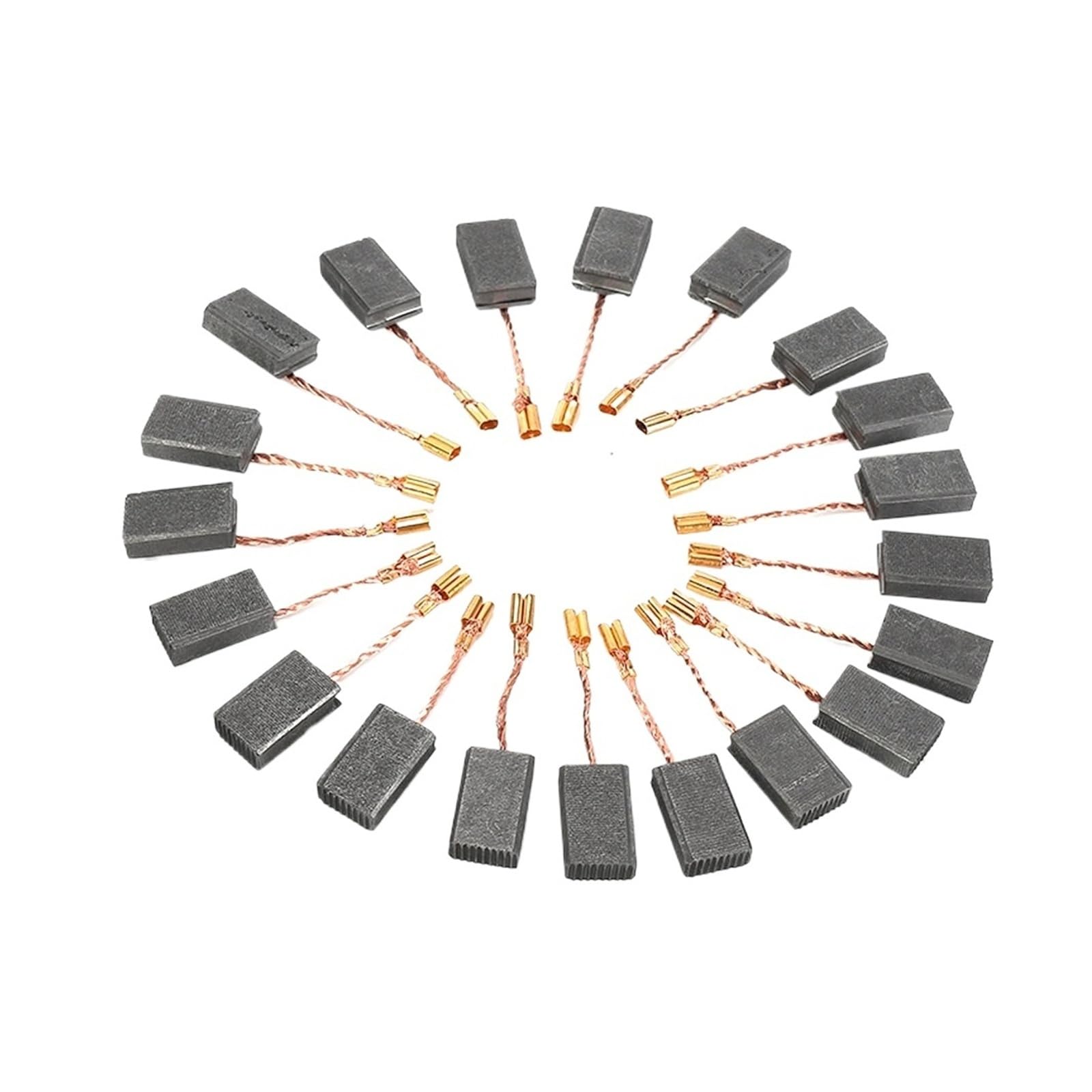 Cqjfcybra 50Pcs Motor Carbon Brushes，For 125 Motor Angle Grinder 5X10x15mm