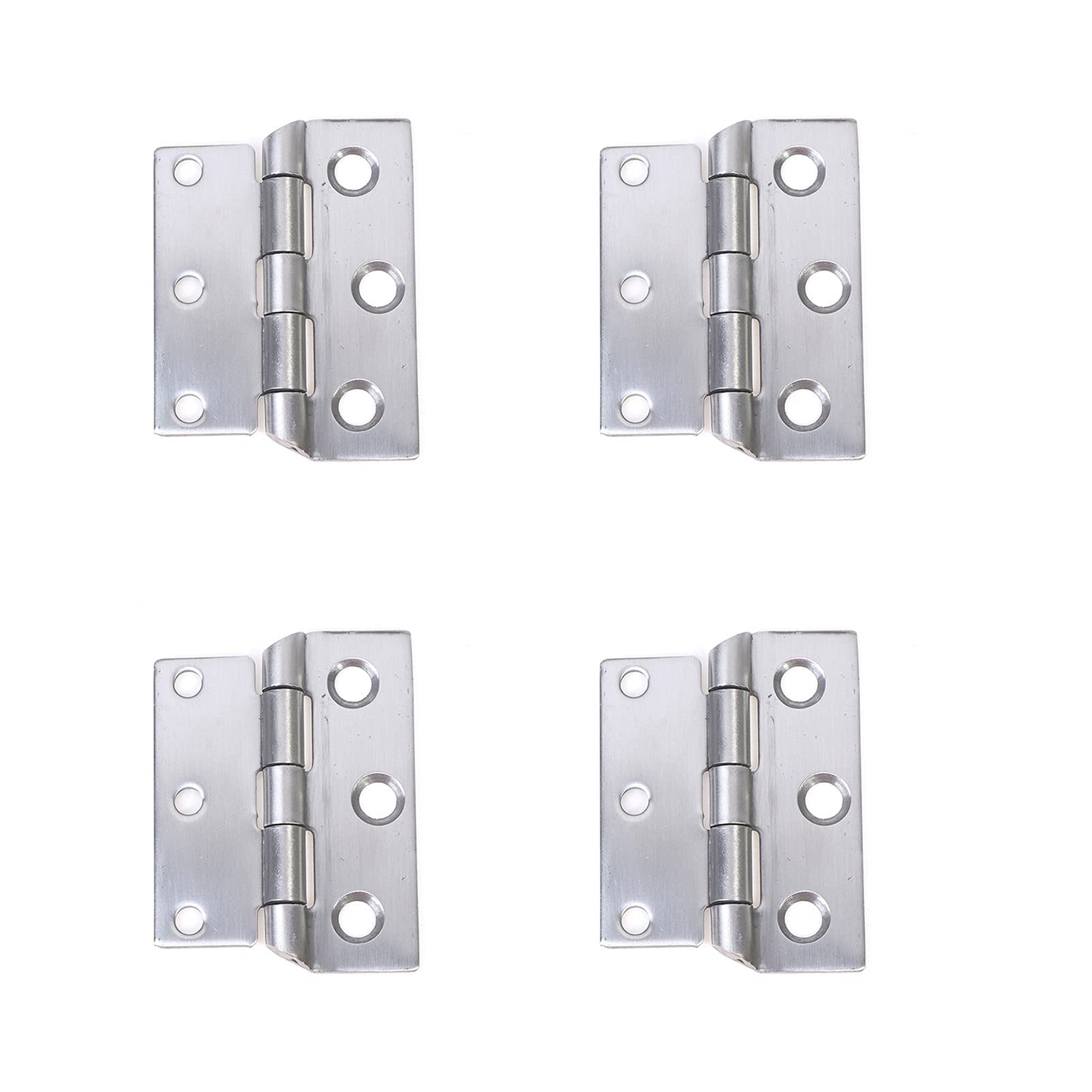 4pcs 2.5inch 304 Stainless Steel Door Hinges,Silent Hydraulic Hinges,Cabinet Door Hinges,Equipped Furniture Hardware
