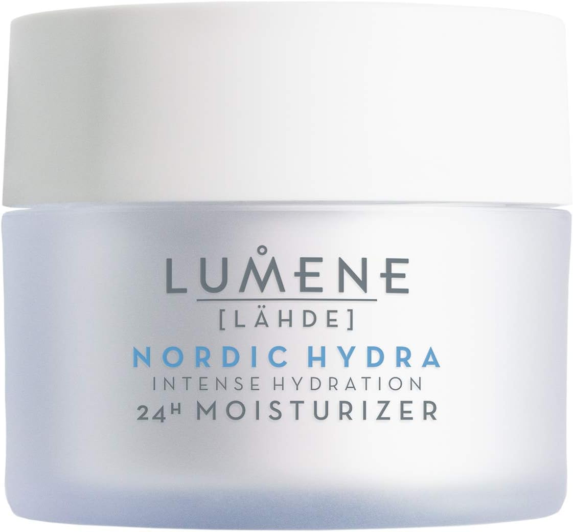 Lumene Nordic Hydra Intense Hydration 24H Face Moisturizer - Lightweight Face Cream + Dry Skin Hydrating Moisturizer - Organic Nordic Birch Sap, Arctic Spring Water & Plumping Hyaluronic Acid (1.7oz)