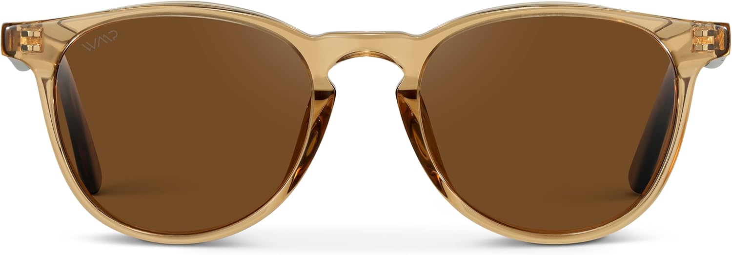 WearMe Pro WMP Eyewear - Classic Round Polarized Sunglasses for Men | Retro Design with UV Protection - Image 2