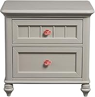 Vista 5 de Paquete de 4 pomos de cerámica rosa, tiradores vintage de cerámica con flores rosas, manijas de armario de cocina, tocador, tocador con 3 tornillos