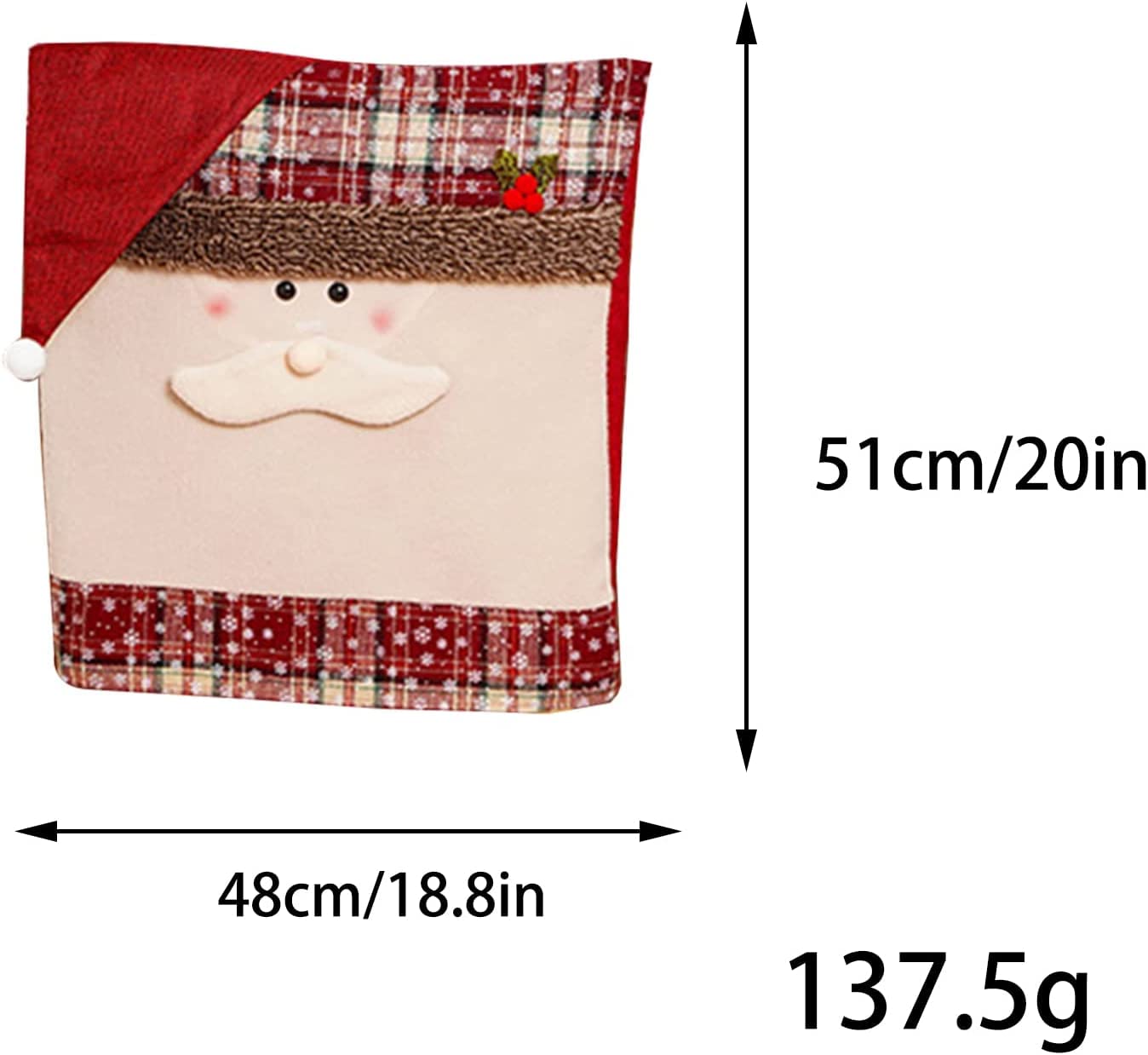 Fundas for sillas navideñas,Fundas for sillas de comedor,4 piezas Fundas for sillas de comedor navideñas,Protector de fundas elásticas for sillas de Navidad,Fundas for sillas Parsons de cocina lavable