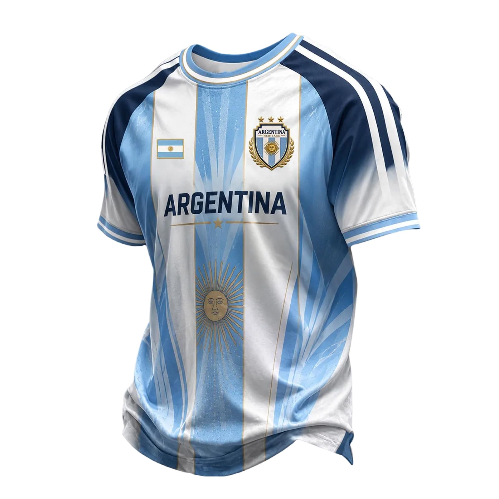 Mens Argentina Jersey 2026 World Soccer Cup Short Sleeve Country Team Shirts Argentina Football Tops Soccer Fan Jersey