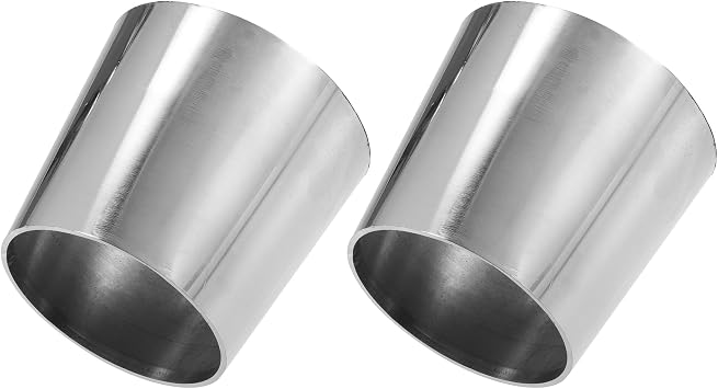 X AUTOHAUX Car Mandrel Exhaust Bend Elbow Pipe 304 فولاذ مقاوم للصدأ 2.5 "OD to 3" OD 2pcs