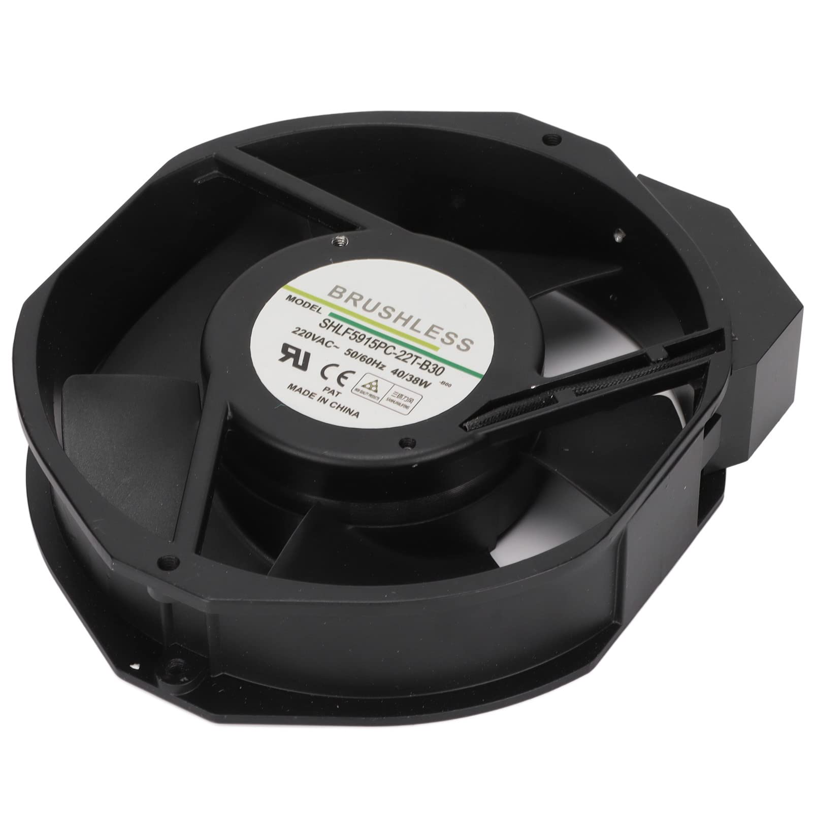 Ventilador de 220 V 172 X 150 X 38 Mm Ventilador de Doble Caja de Rodamiento de Bolas Ventilador de Refrigeración de 2700 RPM Ventilador de 176,5 CMF Gran Flujo de Aire para Ventilación, TI, Maquinari
