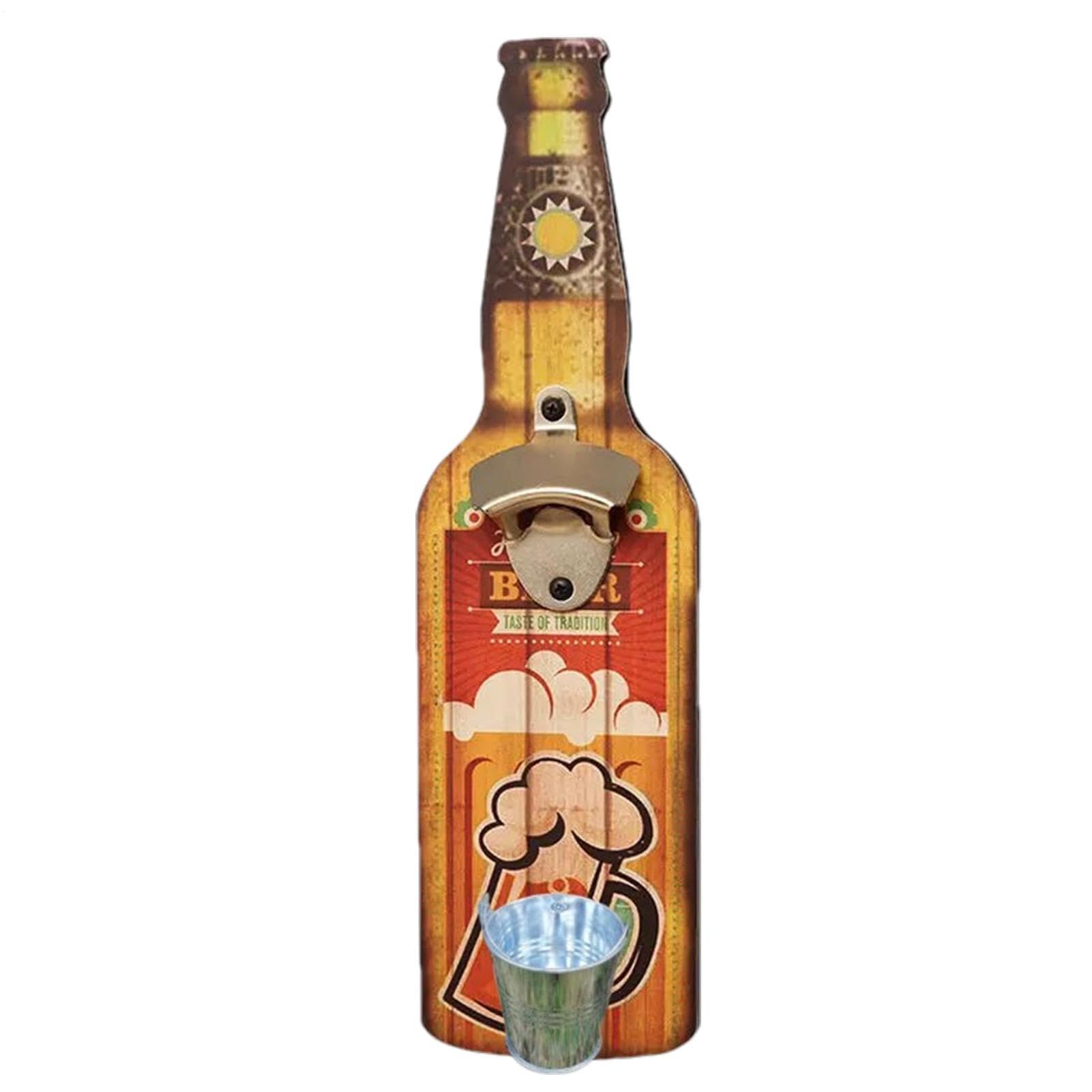 Ouvre-bouteille de bière avec receveur pour une ambiance bistrot et décoration de bar