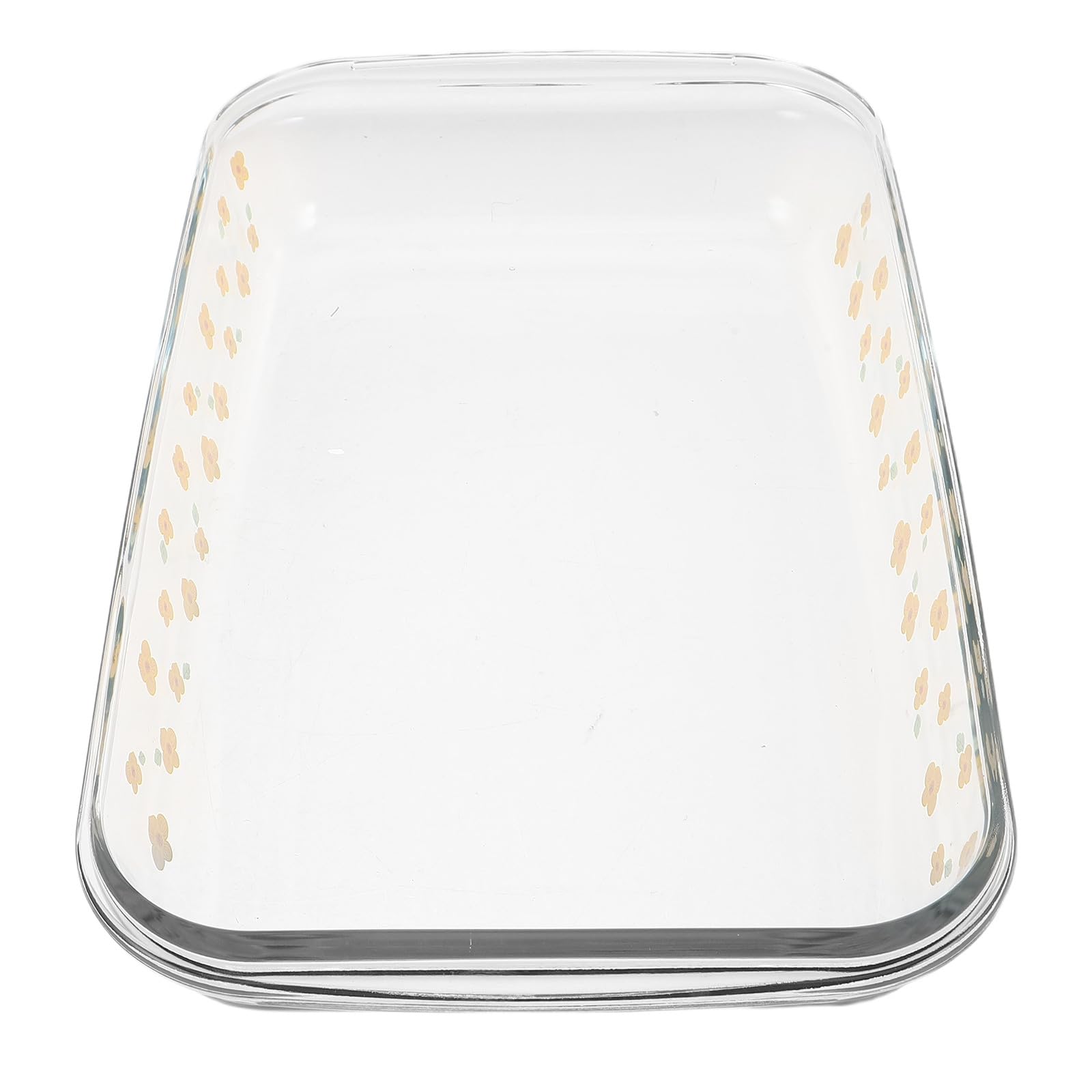 Plat à rôtir verre plat rectangulaire profond pour lasagnes poisson