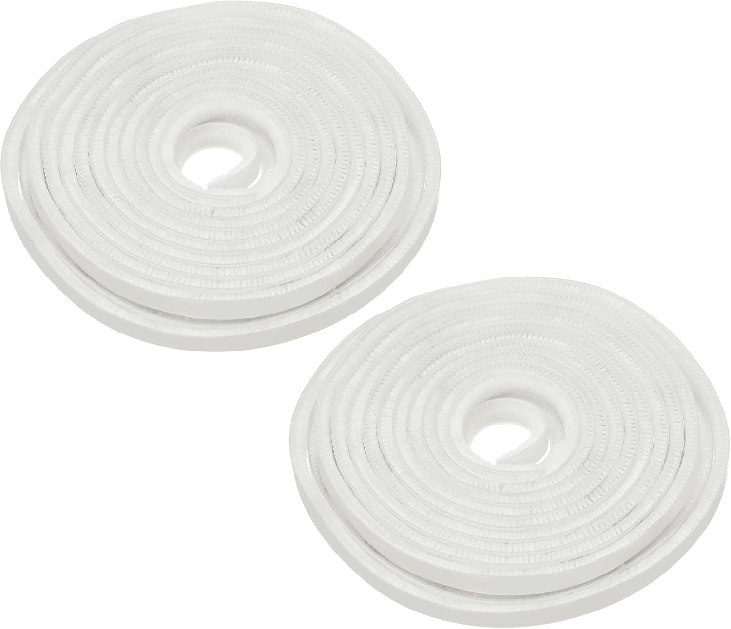 PATIKIL Weather Stripping Brush, 2 Roll 3/8 Inch x 3/16 Inch x 39.3 Ft Self Adhesive Sliding Door Insulation Door Weather Strip Window Sealer for Winter, Windproof, Soundproof, White