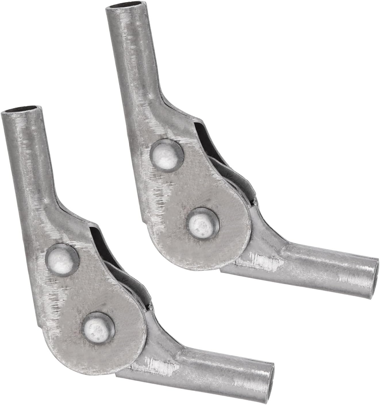 uxcell 2Pcs Adjustable Sofa Hinge, 54 Degree 3 Gear Support Joint Folding Table Brackets Furniture Replacement Parts for Sofas and Outdoor Beach Chairs