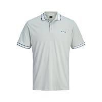 Jack & Jones Jcofusion Light Summer Branding Polo Pls, Grigio Acqua