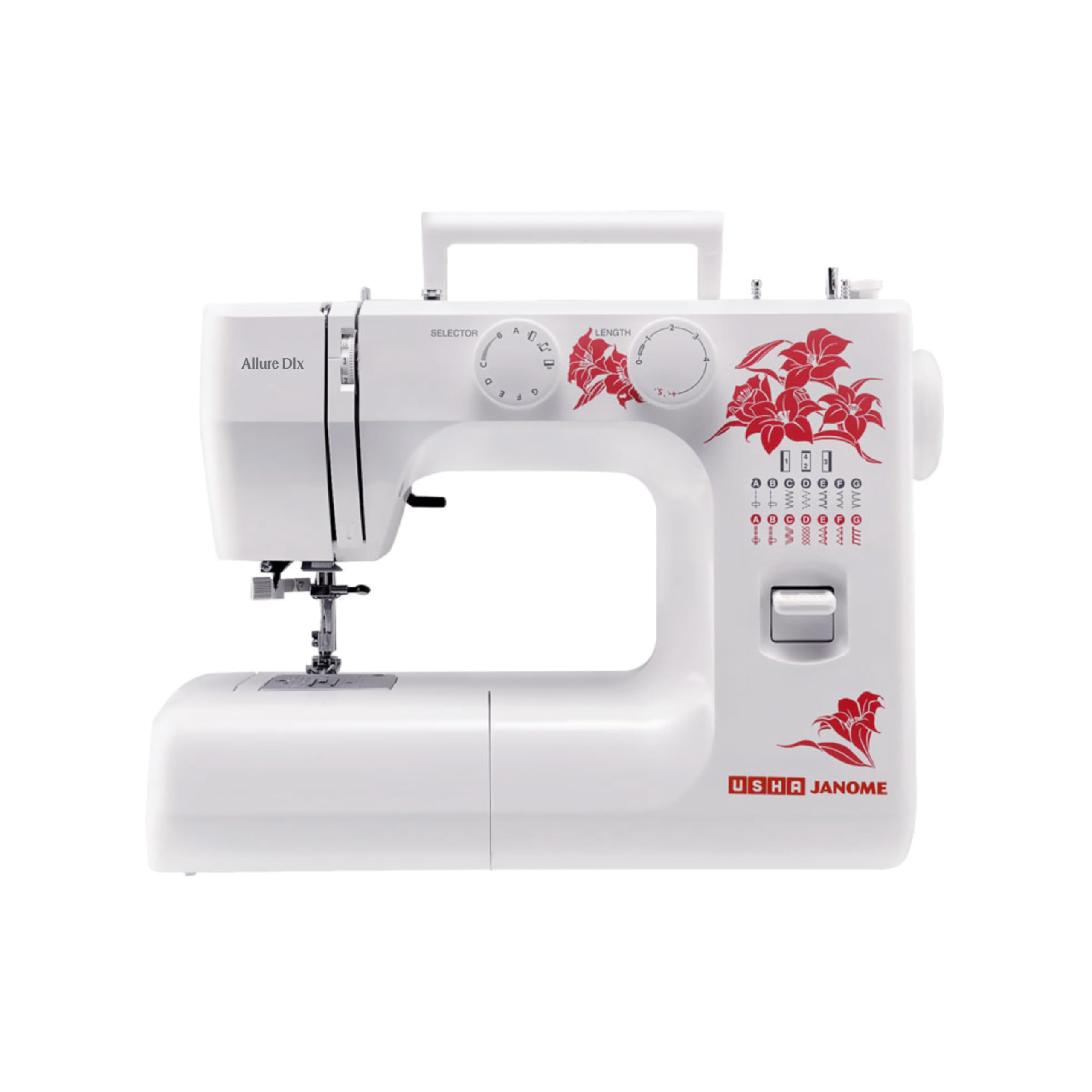 USHA JANOME Allure DLX Electric Sewing Machine -White-picture-10