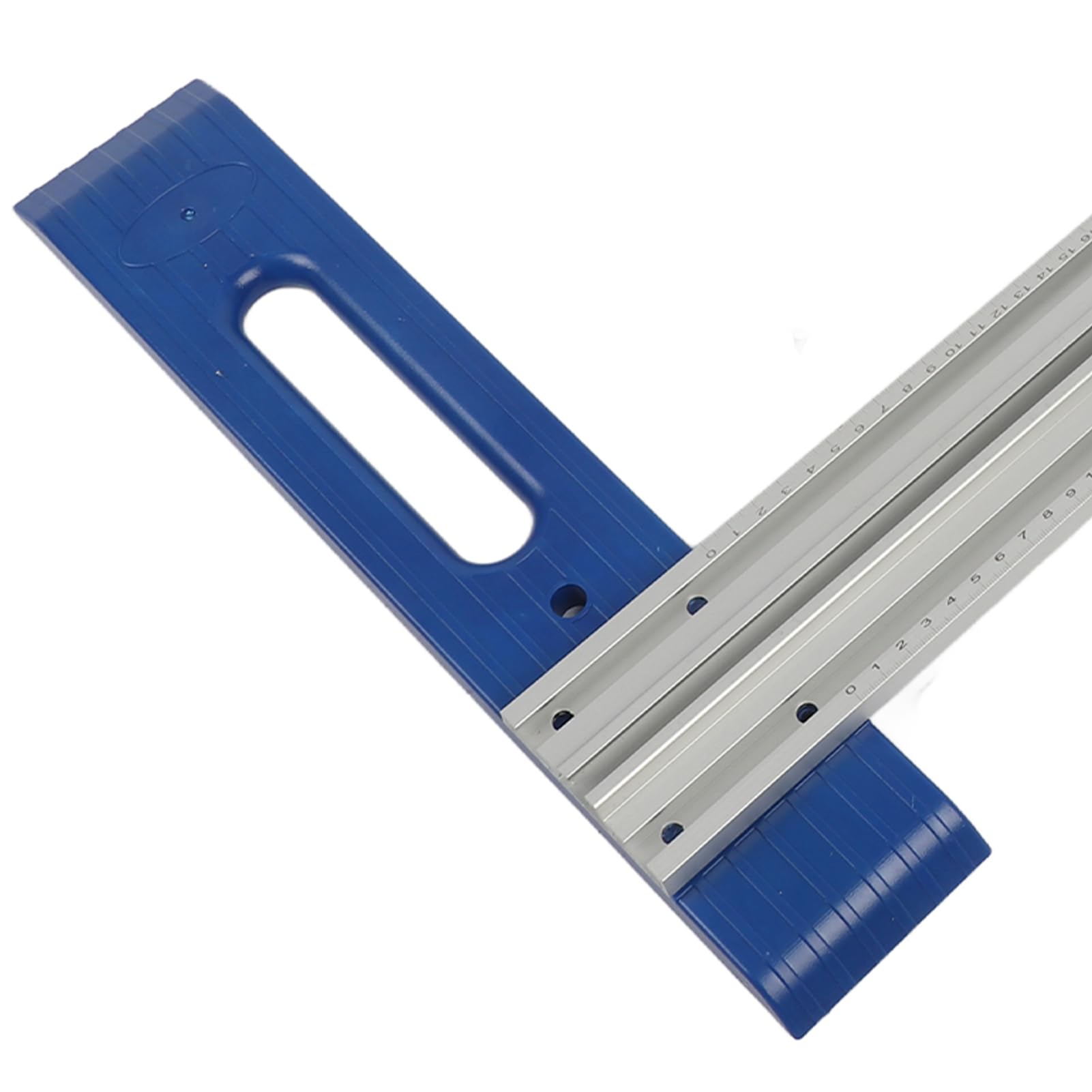 Szyna Prowadząca Noża do Obróbki Drewna dla Stolarza, Zakres Cięcia 0-65 Cm | Regulacja w zakresie 0–65 cm, stop aluminium, przezroczysta skala, jeden klucz stały, gładki podkład, do cięcia piłą