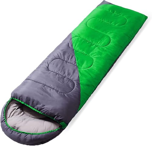 Saco de dormir para adultos, compacto, para campamento, ligero, impermeable, para exteriores, longitud de 86.5 pulgadas con bolsa de compresión