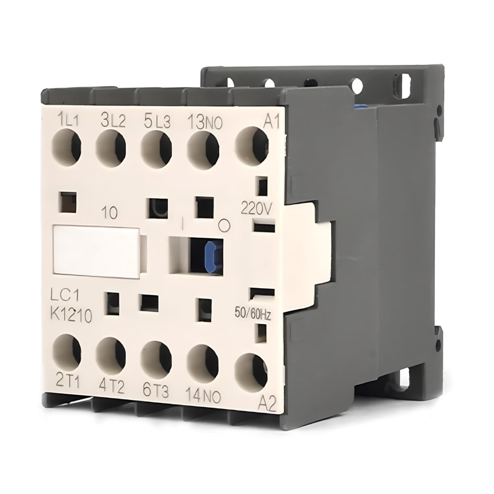 Contacteur Ca 3 Pôles 4 Contacts en Argent épaissi Normalement Ouverts 220V 12A Contacteur électrique Industriel pour la Distribution D'énergie