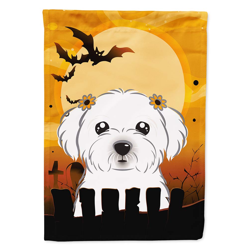 Caroline's Treasures BB1766CHF Halloween Malteser Leinwand Haus Größe Flagge, Mehrfarbig, groß