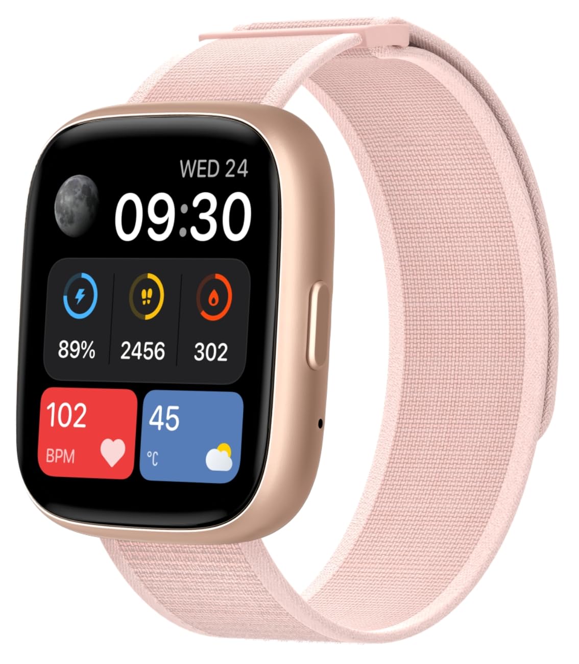 TOOBURSmart Watch for Women, Alexa Built-in, Answer/Make Calls, 1.83" Fitness Tracker Watch with Heart Rate/Sleep Tracker, Pedometer, IP68 Waterproof Smartwatch Compatible Android iOSClimatePartner certified