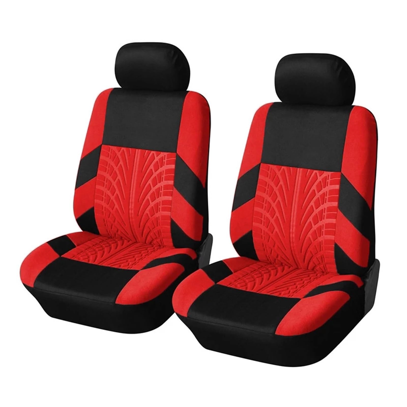 Stickerei-Autositzbezüge-Set, Auto-Organizer, universell, kompatibel mit 4 C4, kompatibel mit Izh 2126, kompatibel mit Ai 20(Red Front)