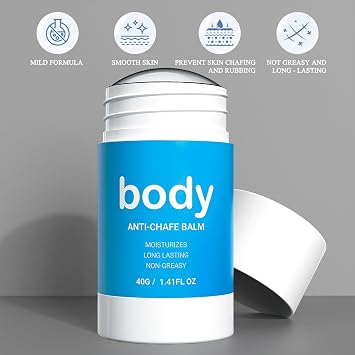Anti-Chafe Stick - Sweat & Water Proof Balm for Friction - Prevent Sports Chafing - Long-Lasting Protection - Anti-Friction Cream for Active Lifestyles