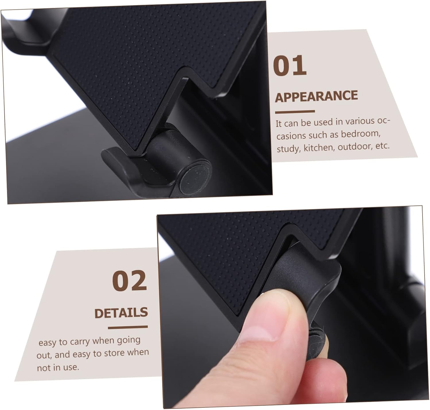 5pcs Mobile Phone Holder Phone Bracket Tablet Tripod Tablet Stands Kick Stand for Phone Desk Phone Holder Phone Rack Smartphone Holder Smartphone Stand The Lazy Fold Metal image 5