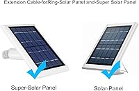 Vista 2 de Cable de extensión de alimentación para panel solar, cable de extensión de alimentación CC de 0.138 in, cable extensor de corriente continua de 12