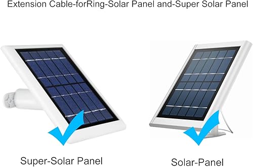 Miniatura 2 de Cable de extensión CC de 12 pies para panel solar de anillo, compatible con panel solar supersolar, cable de extensión adaptador de CC de 0.138 in,
