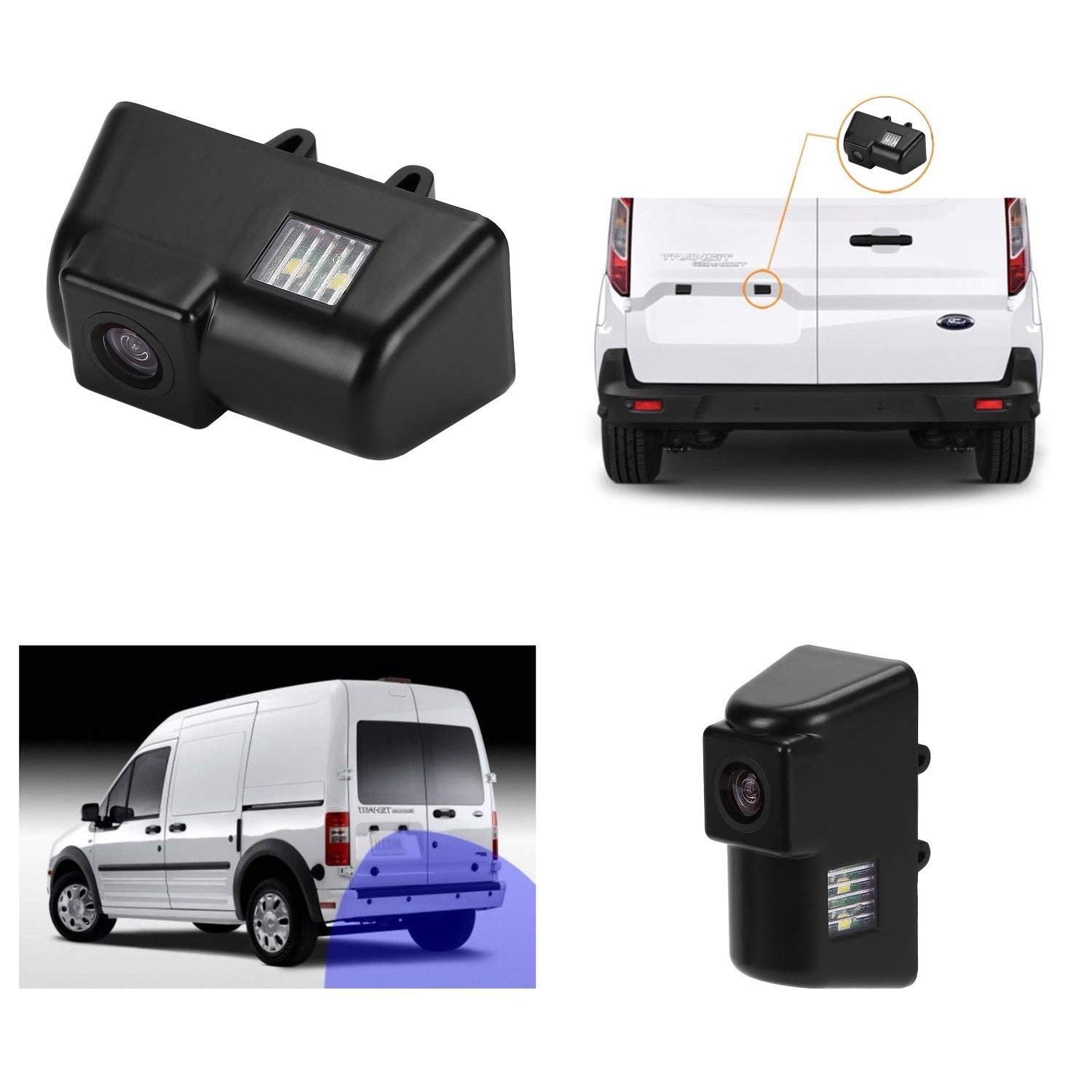 Caméra de recul AHD 1080p/720p/CVBS/PAL - Rotation à 360° - Caméra de recul pour voiture