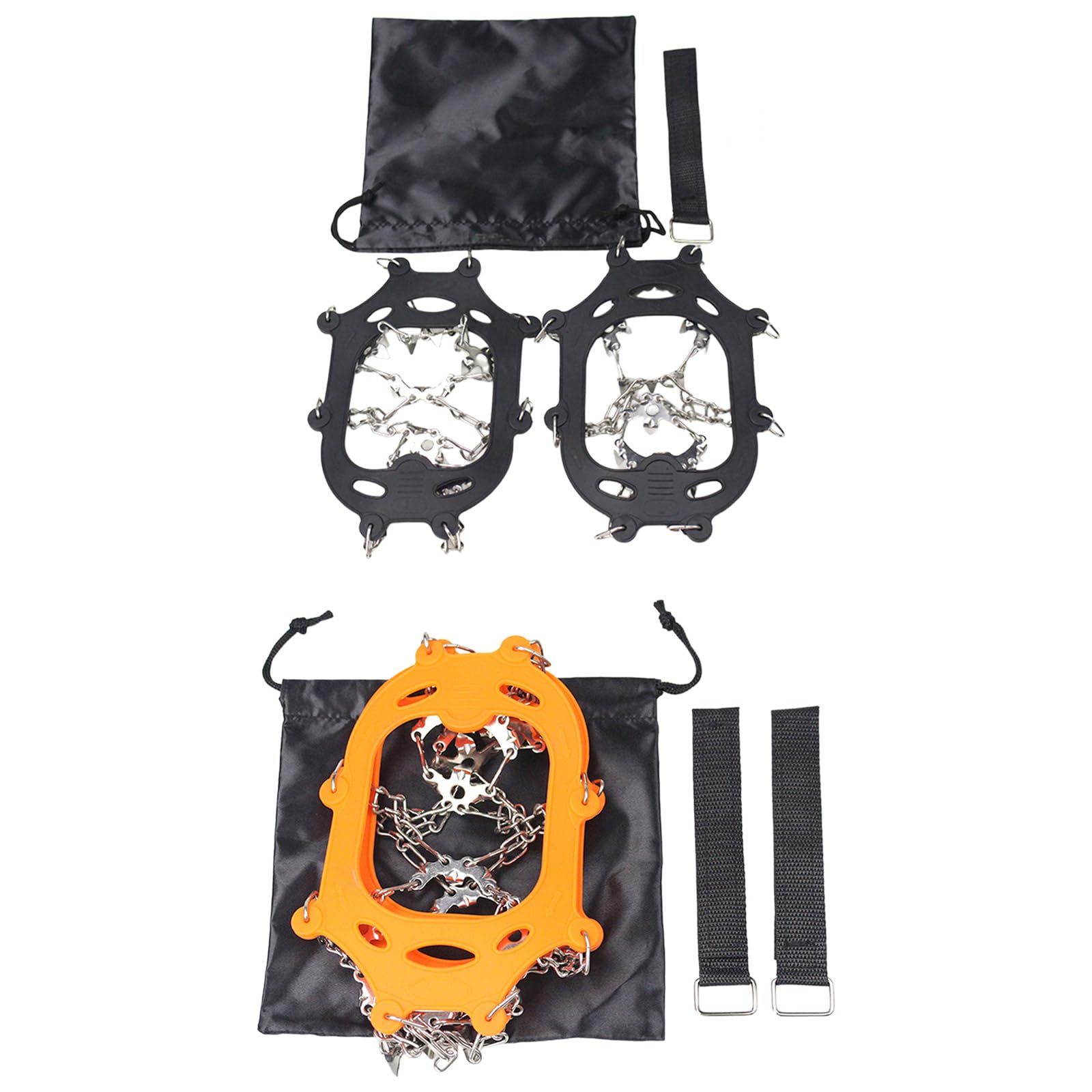 Slip Traction Cleats For Ice & Snow Stainless Steels Ice Spikes Ice Cleats Crampons 23 Spikes Shoe Ice Snow Grips