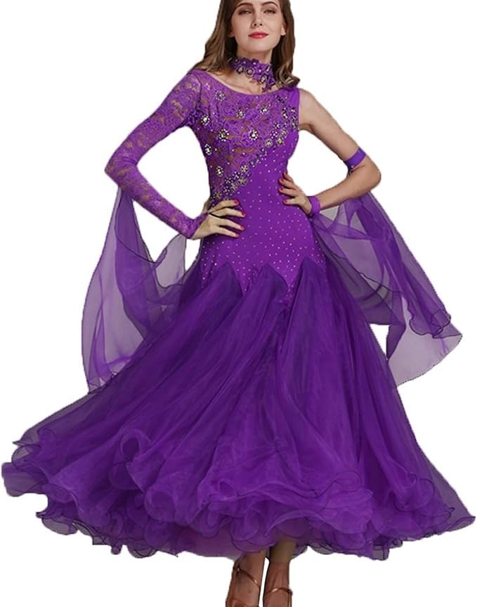 FHxr Modern Waltz Tango Dance Costume Great Swing National