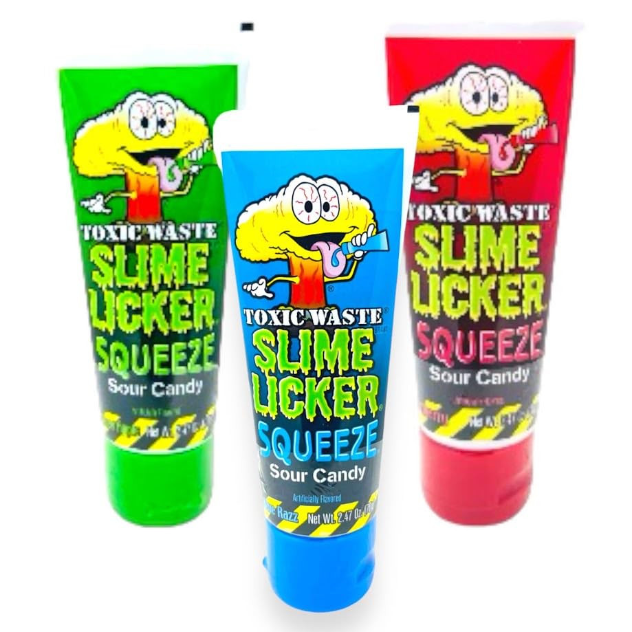 Buy Toxic Waste Slime Licker Squeeze Hazardously Sour Candy Gel 3x