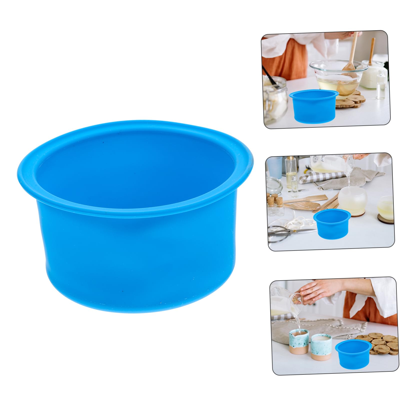 FRCOLOR 5pezzi Ciotola Silicone Per Fusione Della Cera Antiaderente e Facile Da Pulire Per Macchine Riscaldanti Per Cera Perfetta Per Uso Domestico e Saloni Di Bellezza