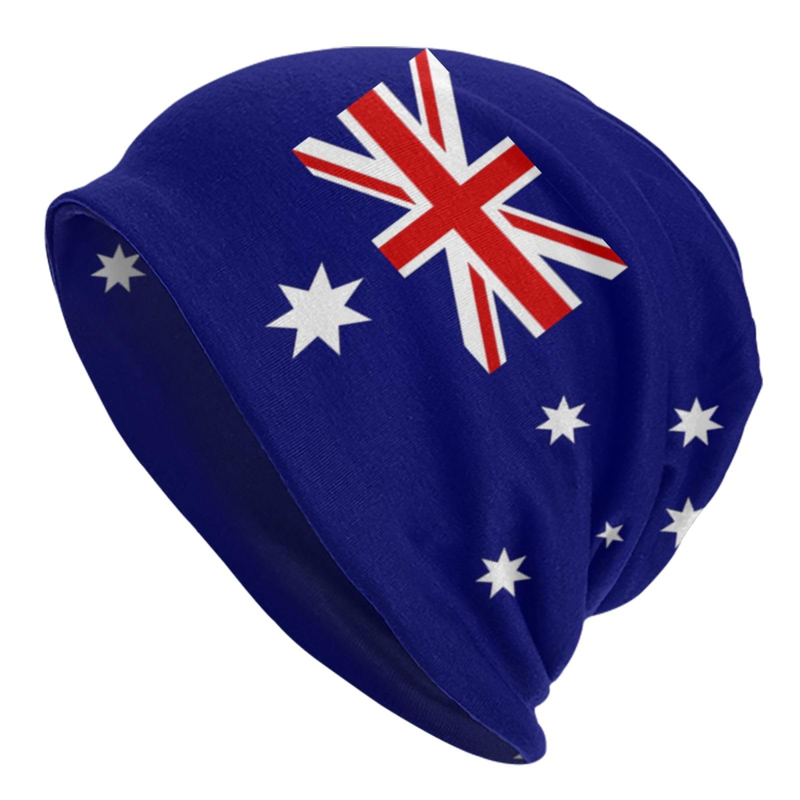 Melbrakin Australia Flag Cute Flag Beanie Hats Skull Cap Sleep Hat Slouchy Scarf Headwear for Men Women