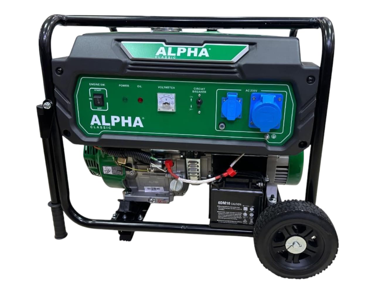 AK POWER SERVICE ALPHA A9500-7500 Watts Powered Self Start Generator|Heavy Duty|Home & Commercial Use|Petrol Engine|1 Year Warranty