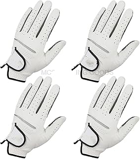 Golf Glove，Soft Golf Glove 4 Pcs Leather Golf Gloves Sports Glove For Golfer Men's Soft Breathable Slip-resistant Design Gloves